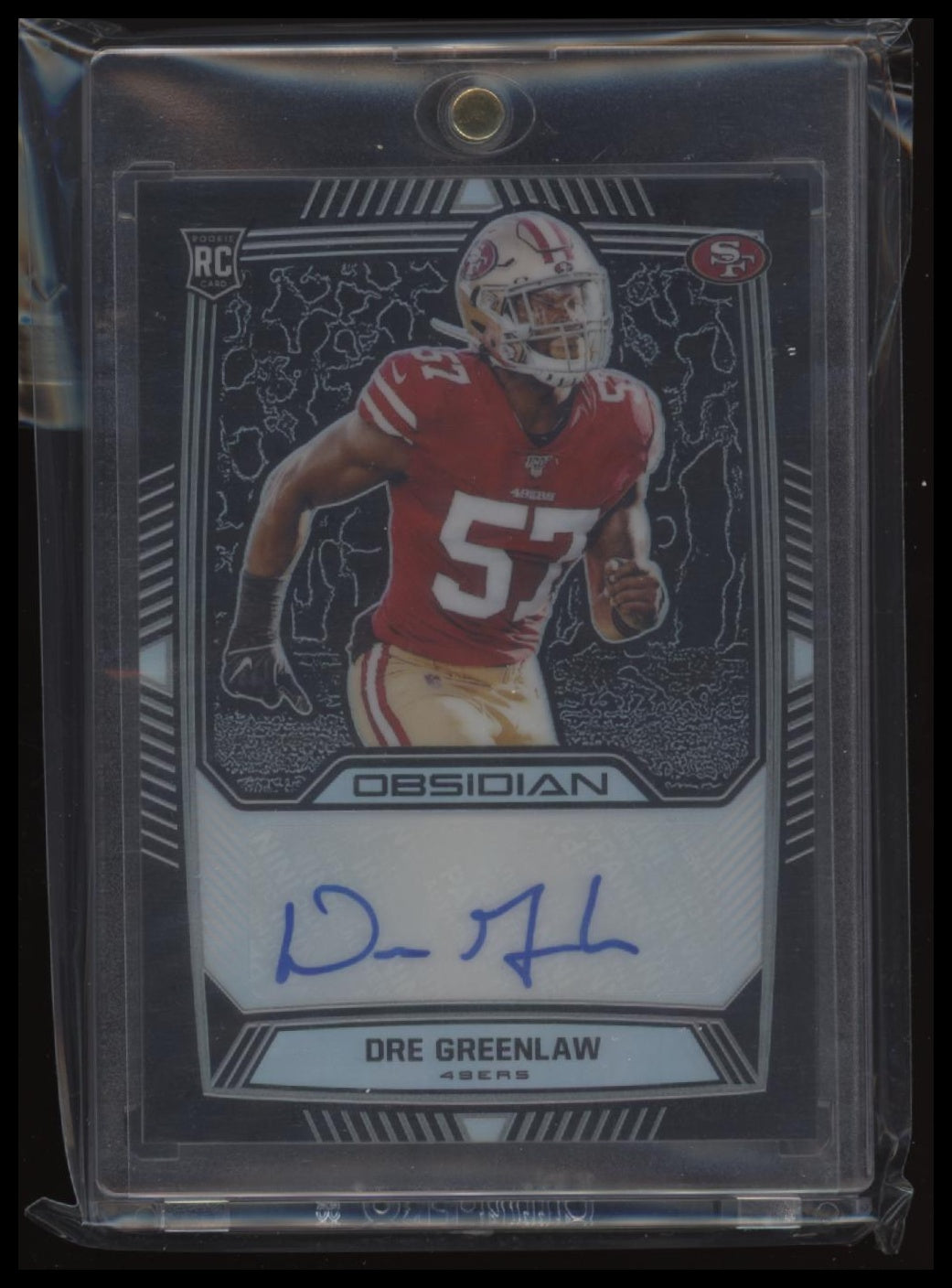 2019 Panini Obsidian Dre Greenlaw #RA-DGR /150