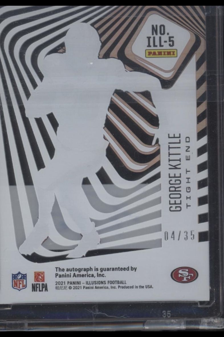 2021 Panini Illusions #ILL-5 George Kittle Illusionists Autographs #/35