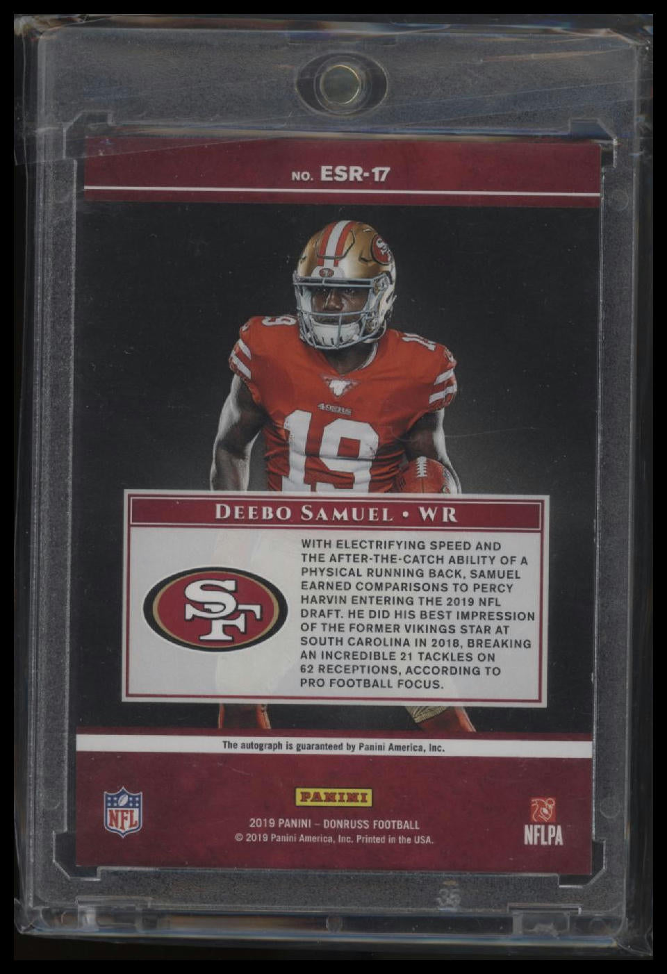 2019 Donruss #ESR-17 Deebo Samuel Elite Series Rookies Autographs #/99