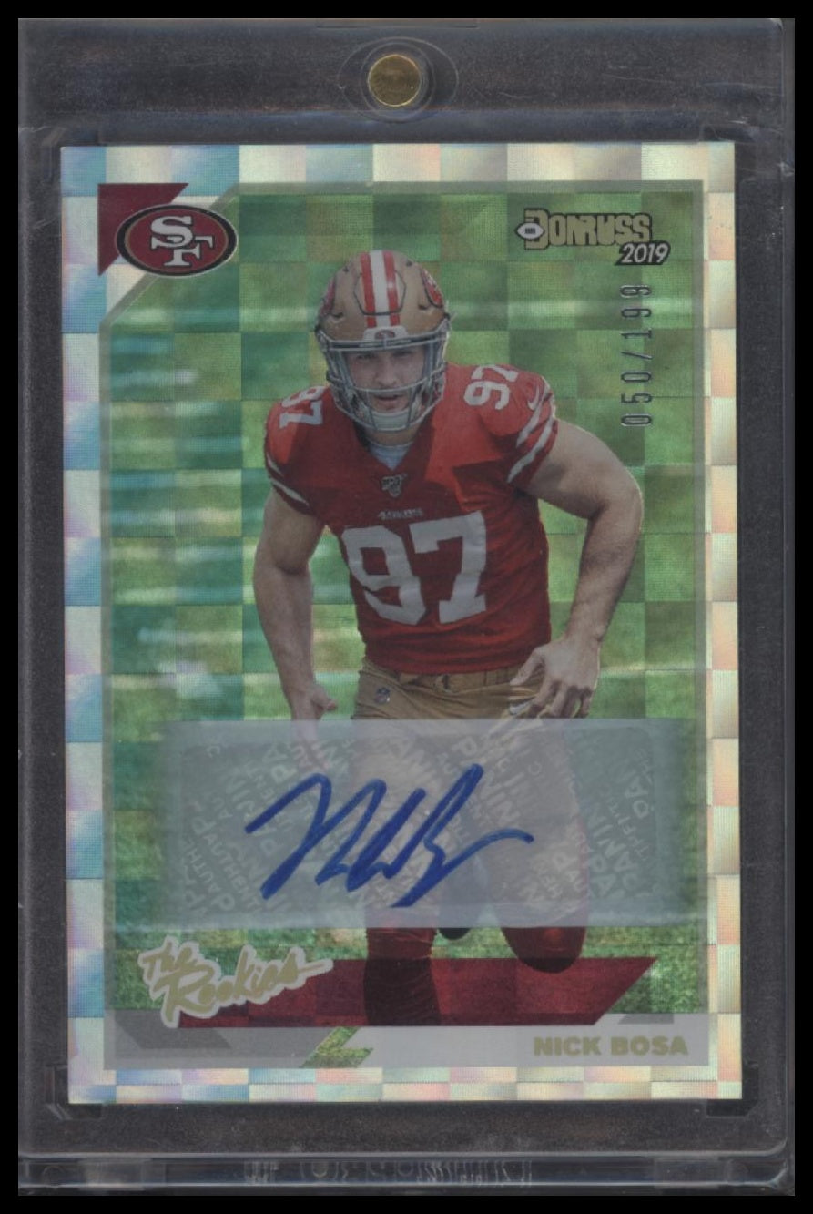2019 Donruss #TR-18 Nick Bosa The Rookies Autographs #/199
