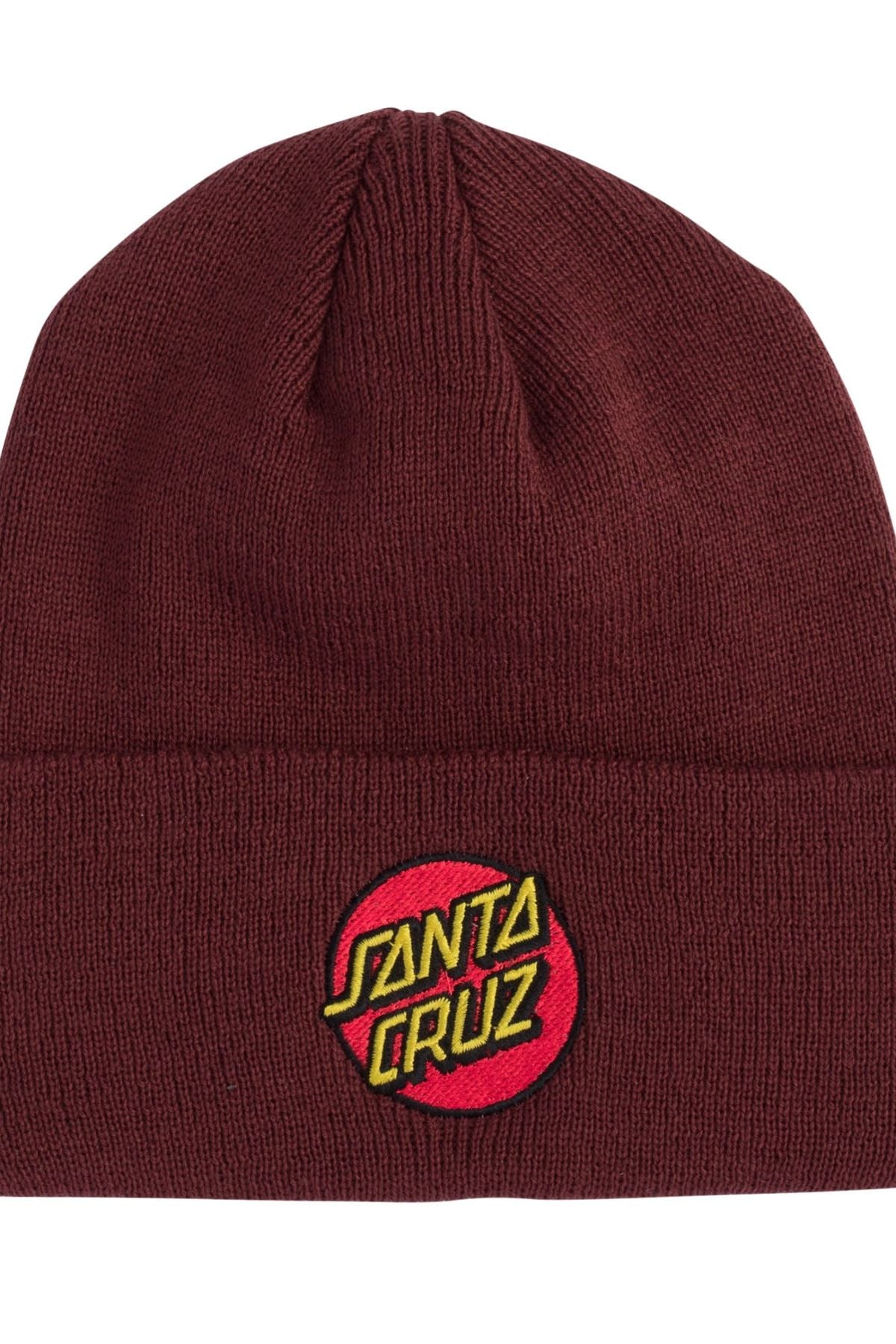 Classic Dot Beanie Long Shoreman Hat Unisex Maroon