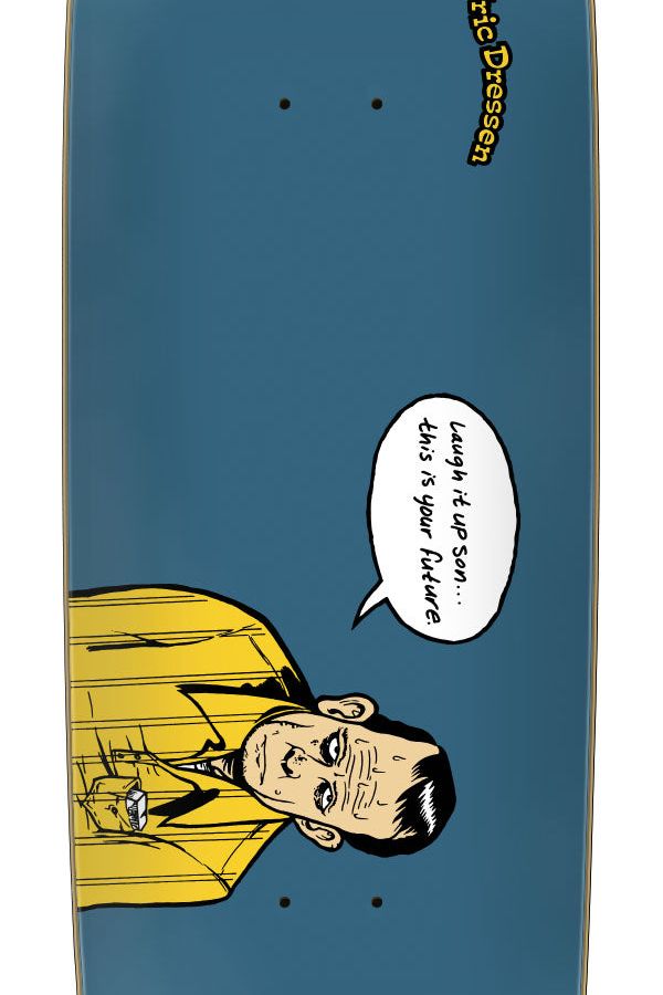 Dressen Laugh It Up Shaped Skateboard Deck 9.25in x 31.95in Santa Cruz