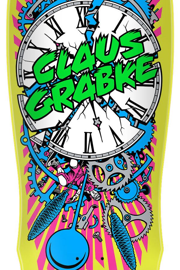 Grabke Exploding Clock Reissue Skateboard Deck 10.04in x 29.83in Santa Cruz