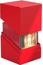 Ultimate Guard Deck Case Boulder Standard Size Solid Red 100Ct
