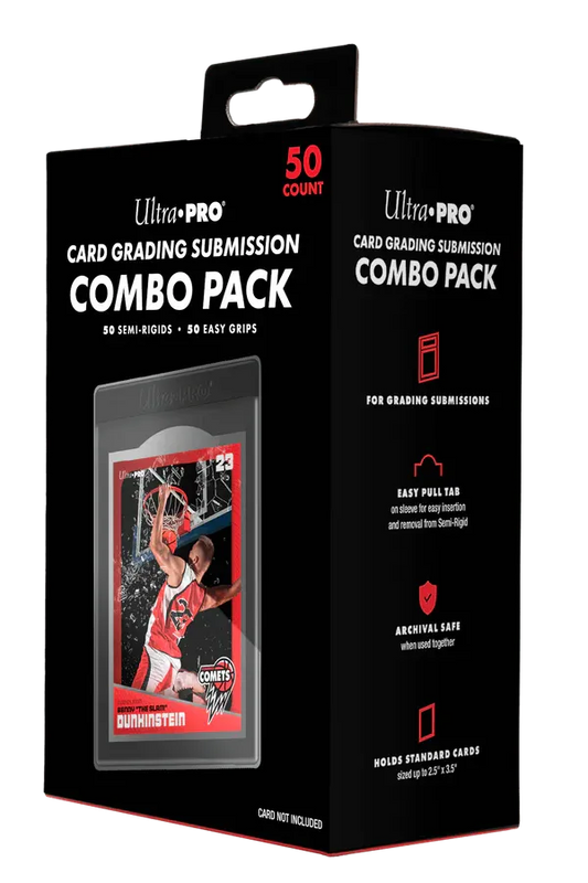 Grading Card Submission Combo Pack - Semi-Rigids & Easy Pull Sleeves 50ct