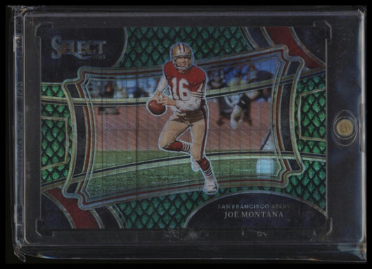 2023 Panini Select #383 Joe Montana Dragon Scale Prizms #/70