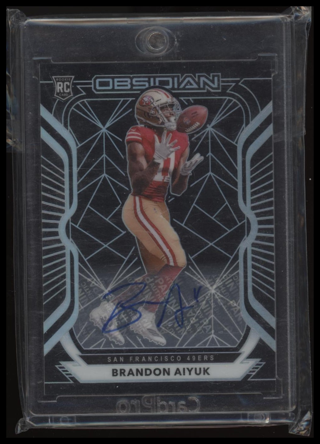 2020 Panini Obsidian Auto Brandon Aiyuk #110 /150