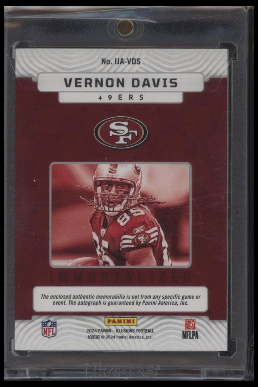 2024 Panini Illusions #IJA-VDS Vernon Davis Immortalized Blue #/99