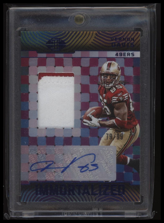 2024 Panini Illusions #IJA-VDS Vernon Davis Immortalized Blue #/99