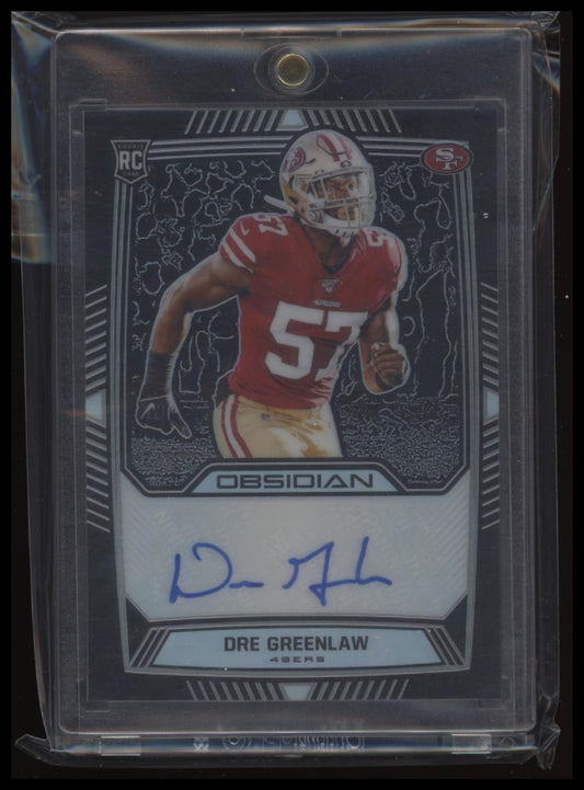 2019 Panini Obsidian Dre Greenlaw #RA-DGR /150