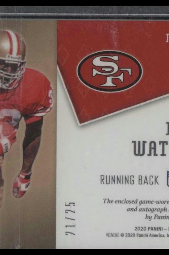 2020 Panini Phoenix #VA-RW Ricky Watters Veteran Autograph Materials Green #/25