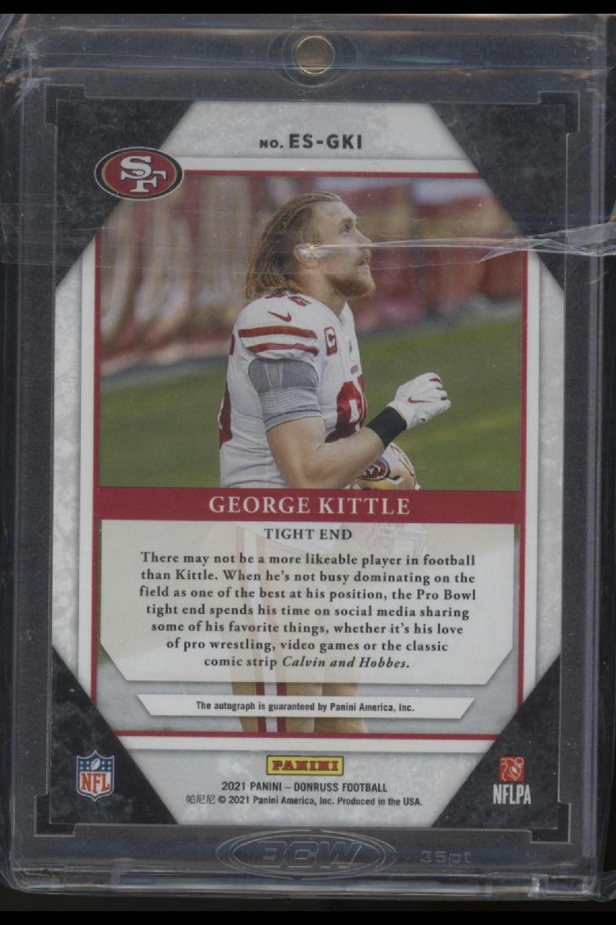 2021 Donruss #ES-GKI George Kittle Elite Series Autographs #/25