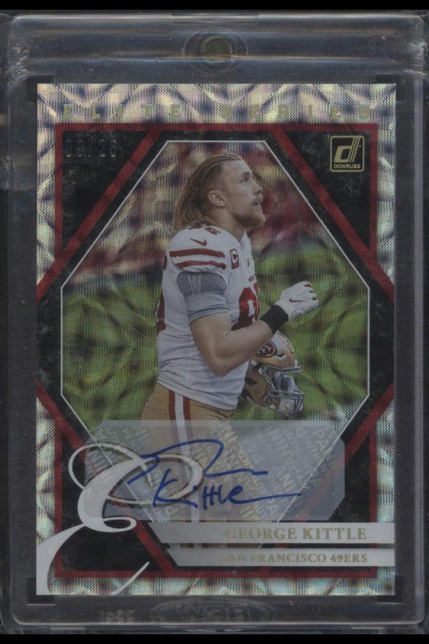 2021 Donruss #ES-GKI George Kittle Elite Series Autographs #/25