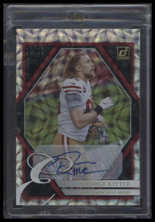 2021 Donruss #ES-GKI George Kittle Elite Series Autographs #/25