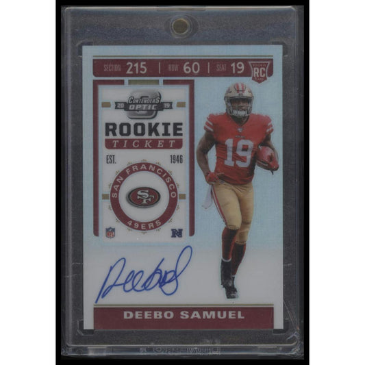 2019 Panini Contenders Optic #111 Deebo Samuel Silver Prizm Auto