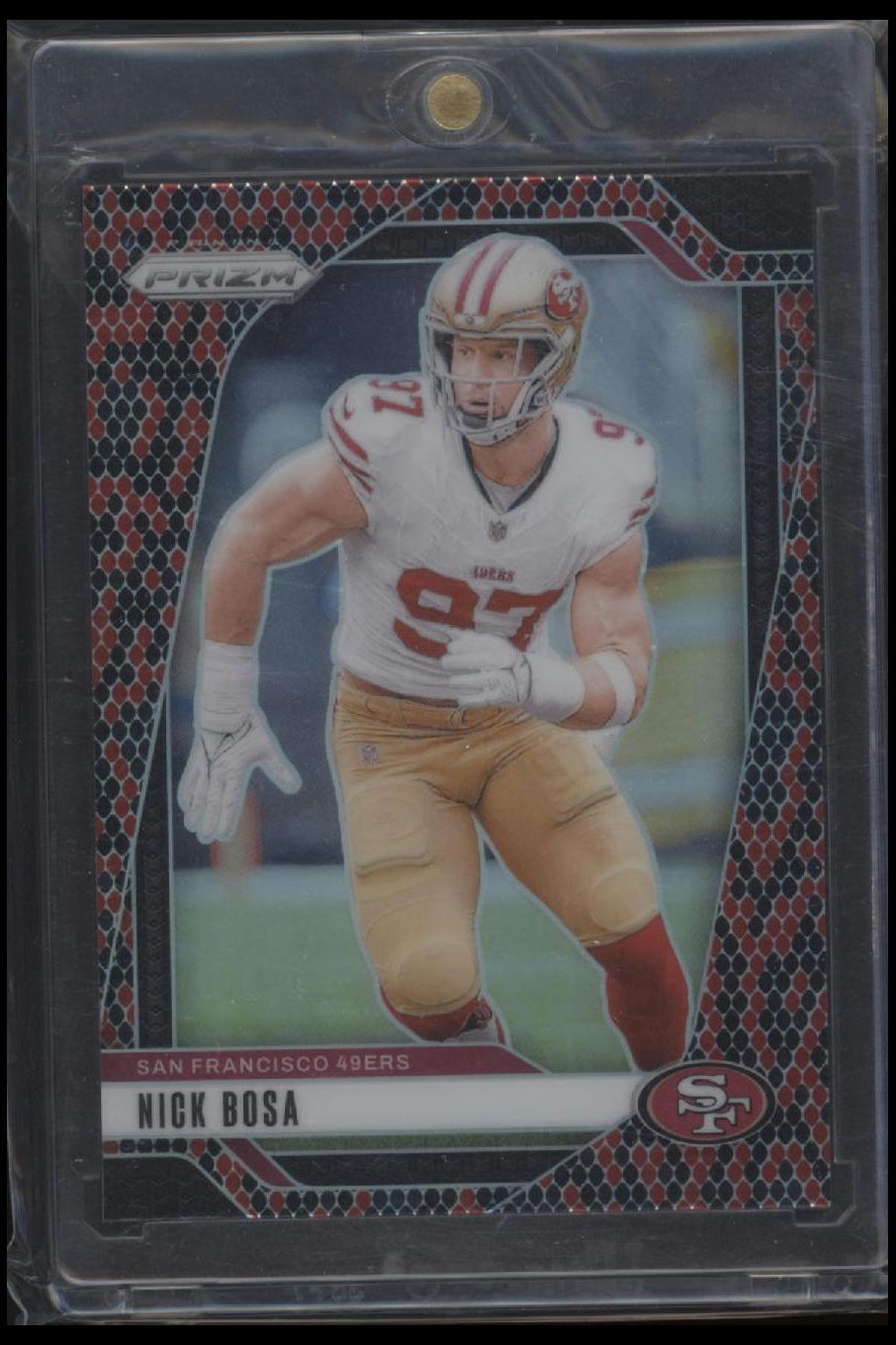2024 Panini Prizm #254 Nick Bosa Snakeskin
