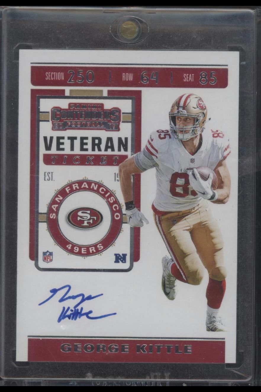 2019 Panini Contenders #VT-GK George Kittle Veteran Ticket Autograph