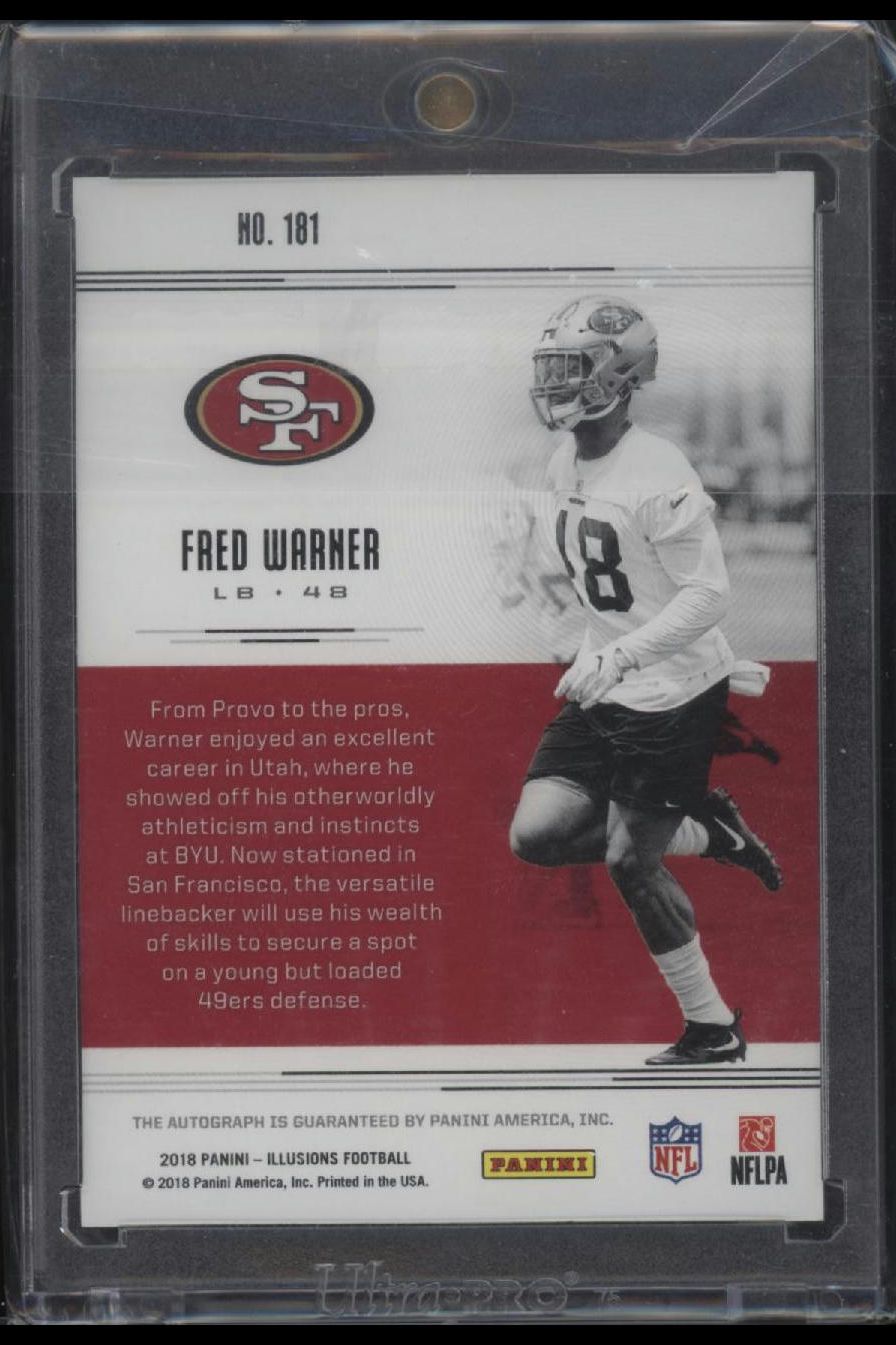 2018 Panini Illusions #181 Fred Warner #/199