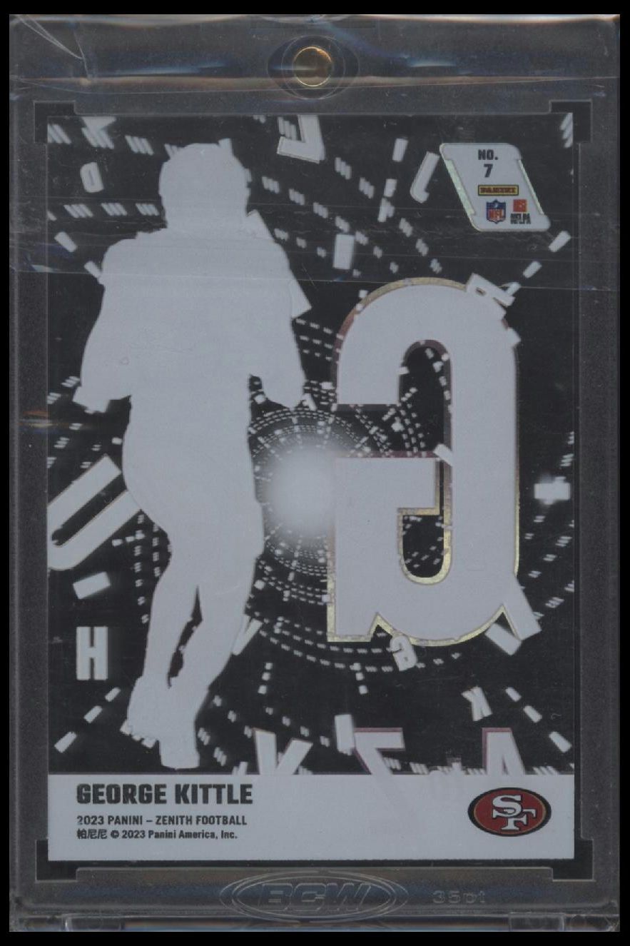 2023 Panini Zenith #7 George Kittle A to Z Acetate
