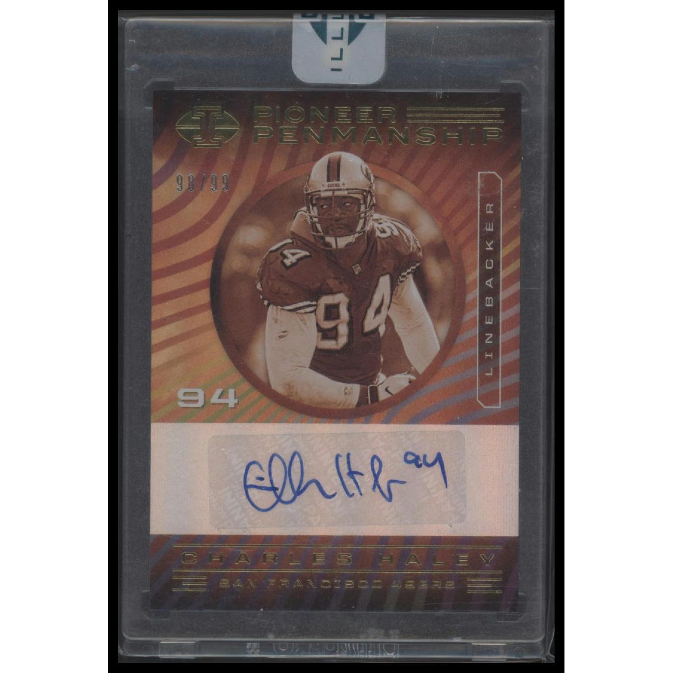 2020 Panini Illusions #PP12 Charles Haley Pioneer Penmanship #/99