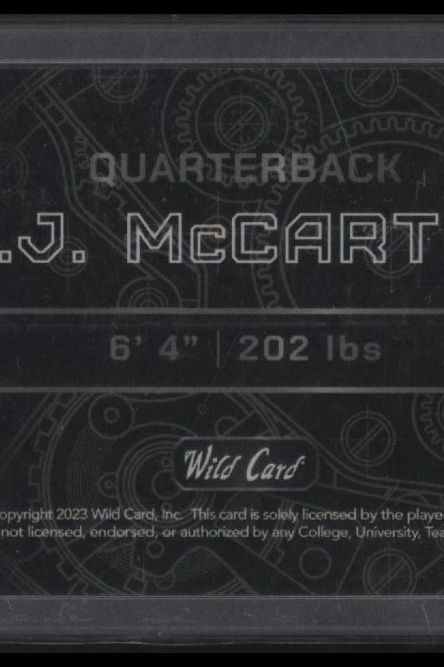 2023 Wild Card QB1 On the Clock Excusive - #OCW-JM2 JJ McCarthy #/1