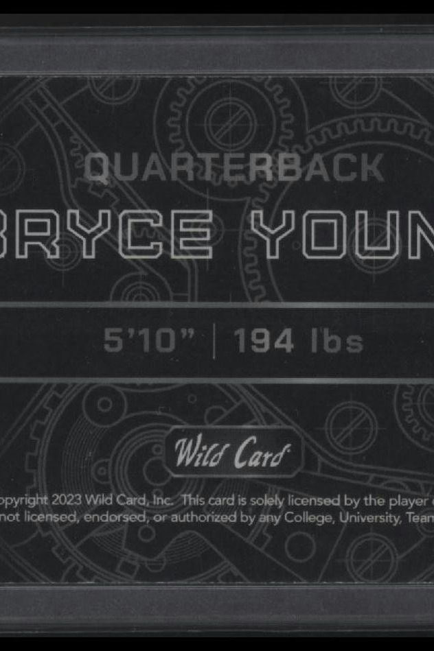 2023 Wild Card Bryce Young QB1 On The Clock #OCW-BY2 /1 Purple