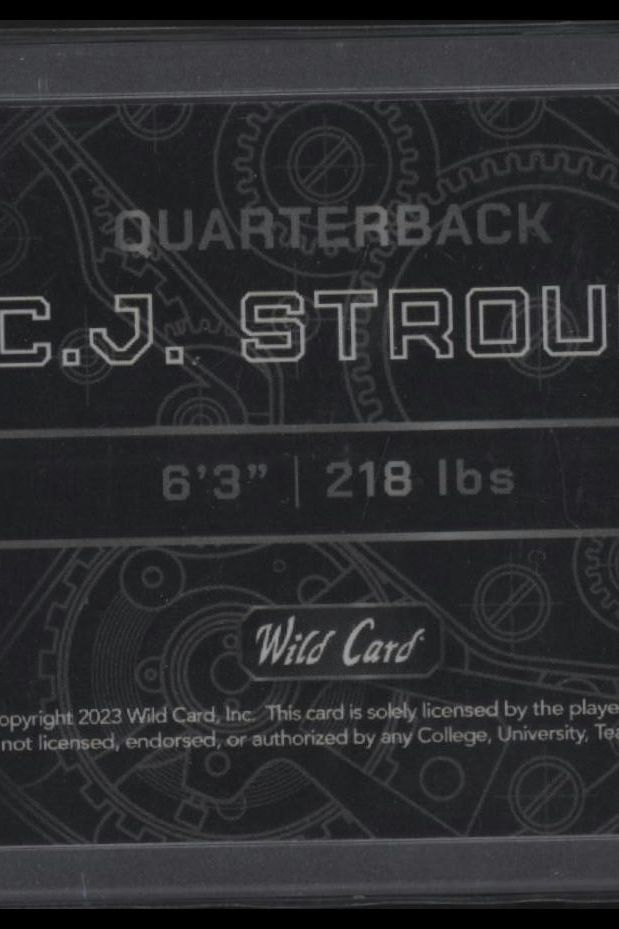 2023 Wild Card C.J. Stroud QB1 On The Clock #OCW-CS1 Black 1/1