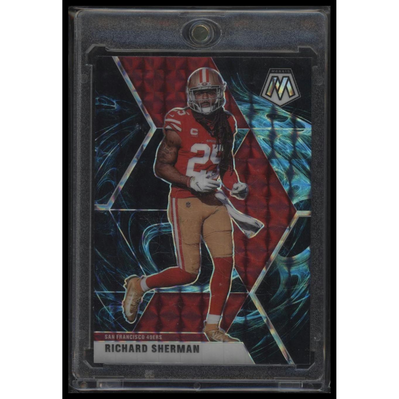 2020 Panini Mosaic #176 Richard Sherman Prizm Genesis