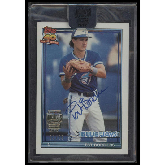 2017 Topps Archives Signature Series Postseason - Pat Borders #TBD /35