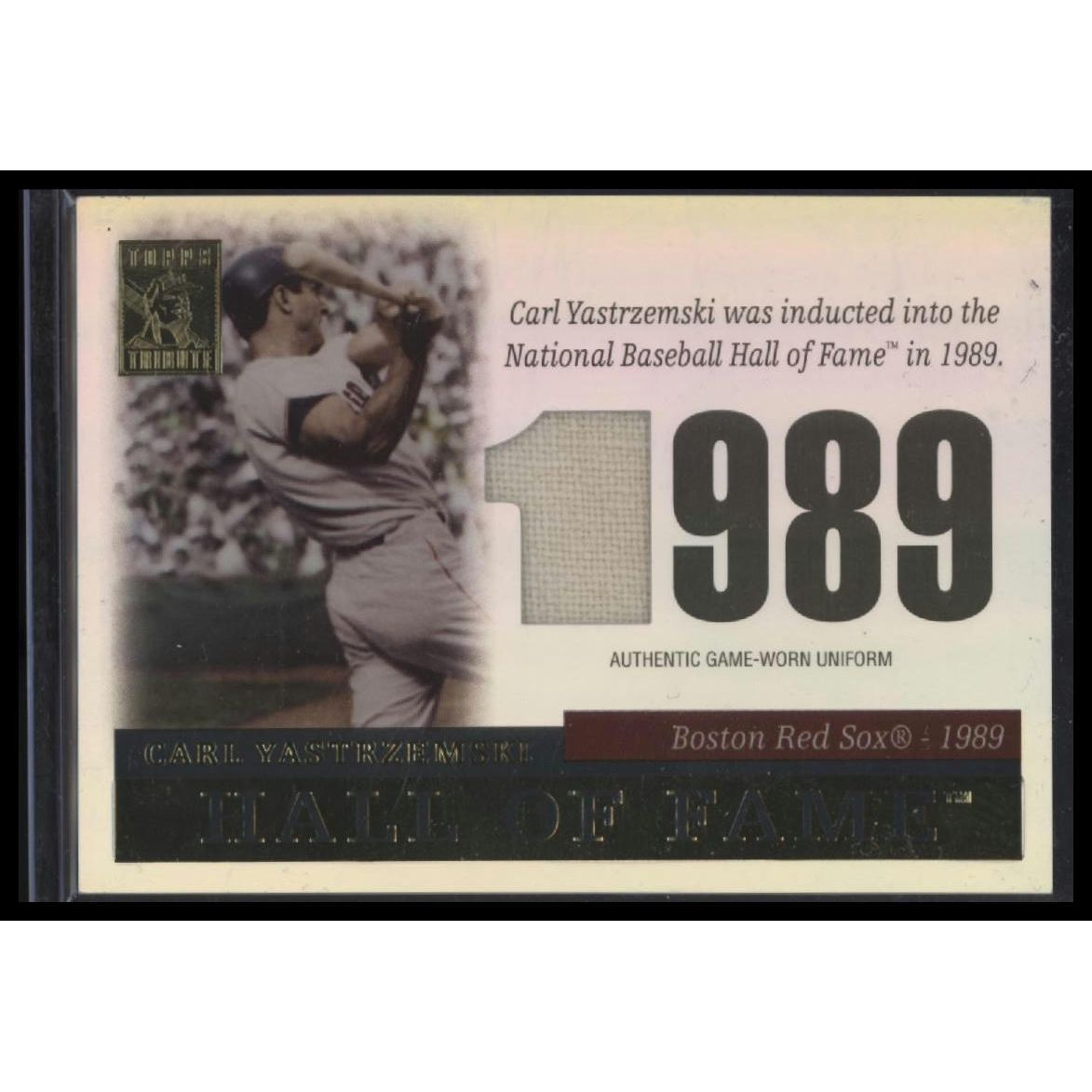 2004 Topps Tribute HOF #TR-CYU Carl Yastrzemski Relics