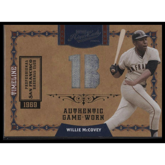 2008 Playoff Prime Cuts #12 Willie McCovey Icons Jersey Position #/5
