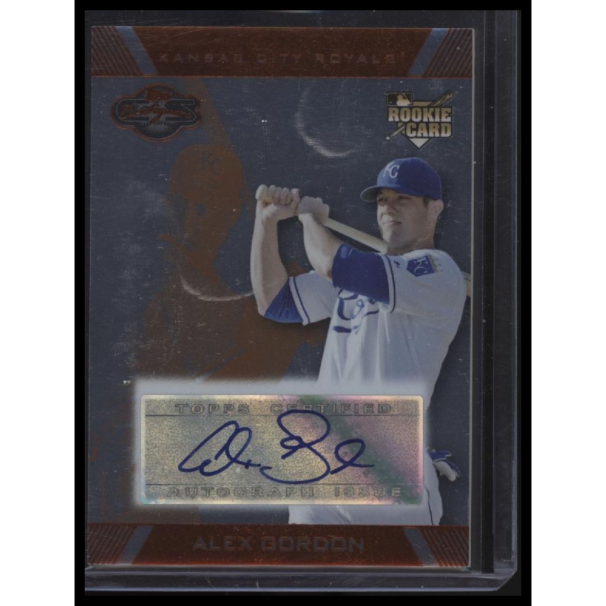 2007 Topps Co-Signers #121 Alex Gordon Silver-Bronze #/150