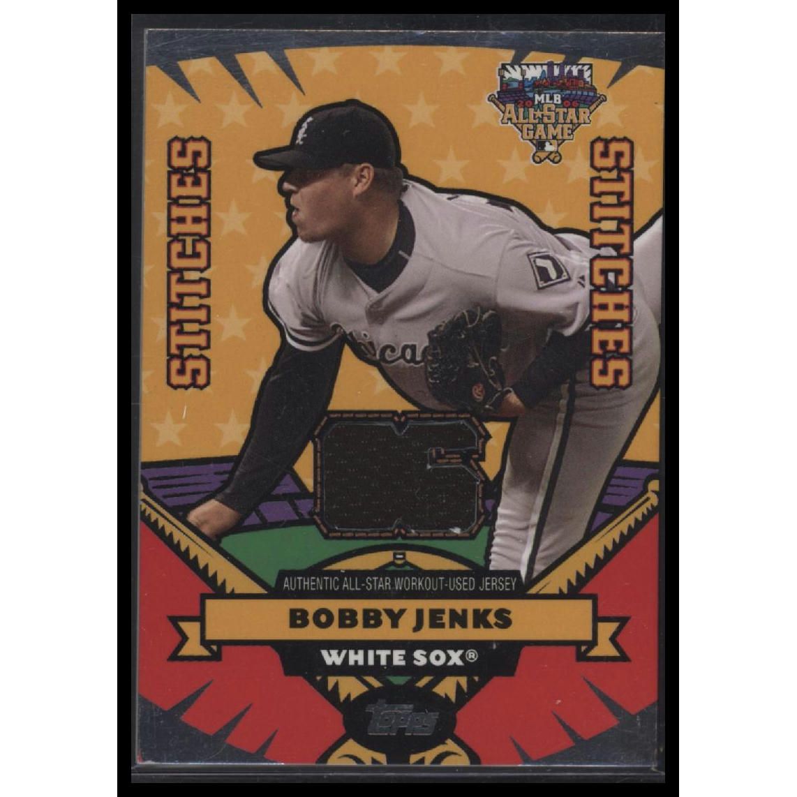 2006 Topps Updates & Highlights #AS-BJ Bobby Jenks All-Star Stitches