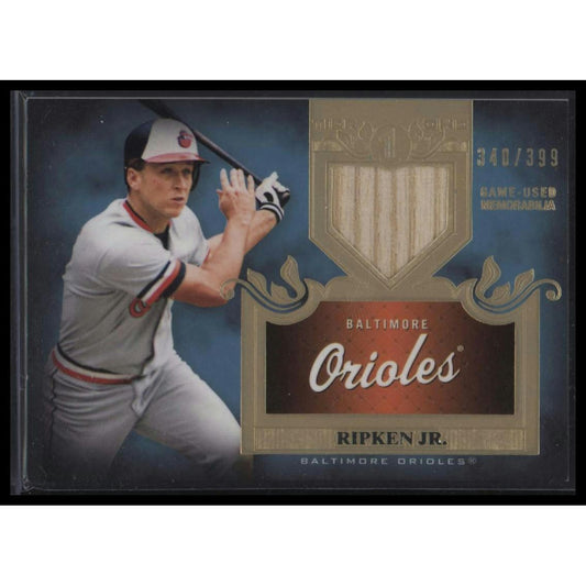 2011 Topps Tier One #TSR50 Cal Ripken Jr. Top Shelf Relics #/399