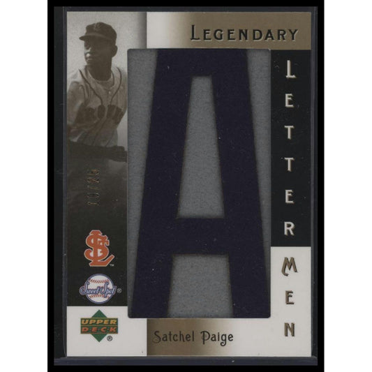 2007 Upper Deck Sweet Spot Classic #LL-9 Satchel Paige Legendary Lettermen #/25