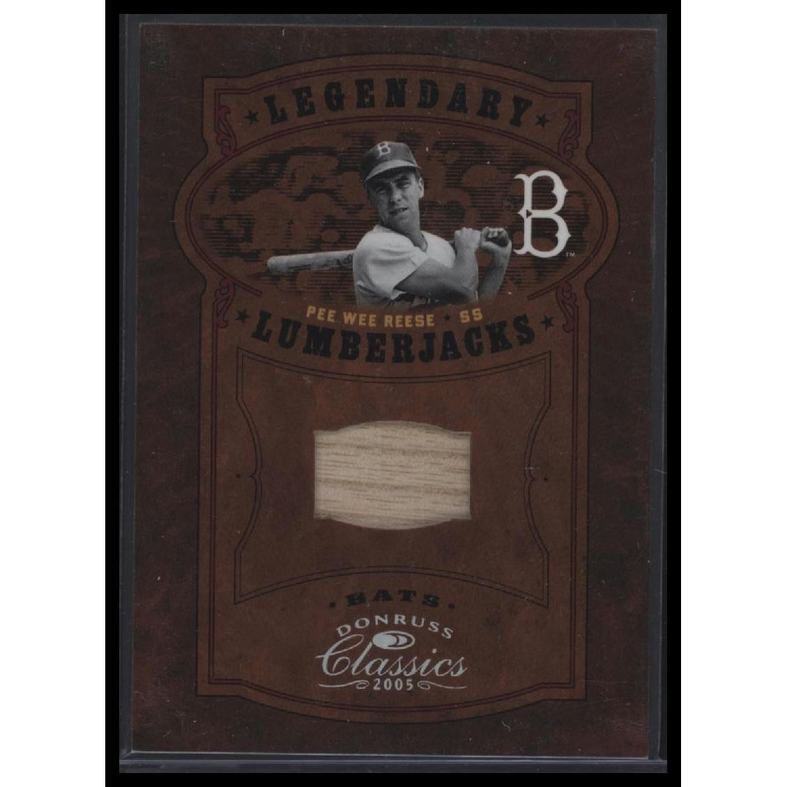2005 Donruss Classics #LP-30 Pee Wee Reese Legendary Lumberjacks Bat #/50