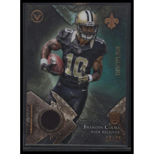 2014 Topps Valor #VRR-BC Brandin Cooks Rookie Relics Discipline #/25