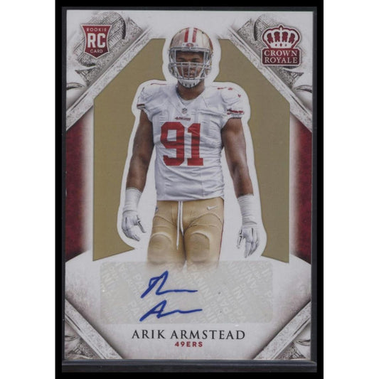 2015 Panini Crown Royale #141 Arik Armstead Gold #/49