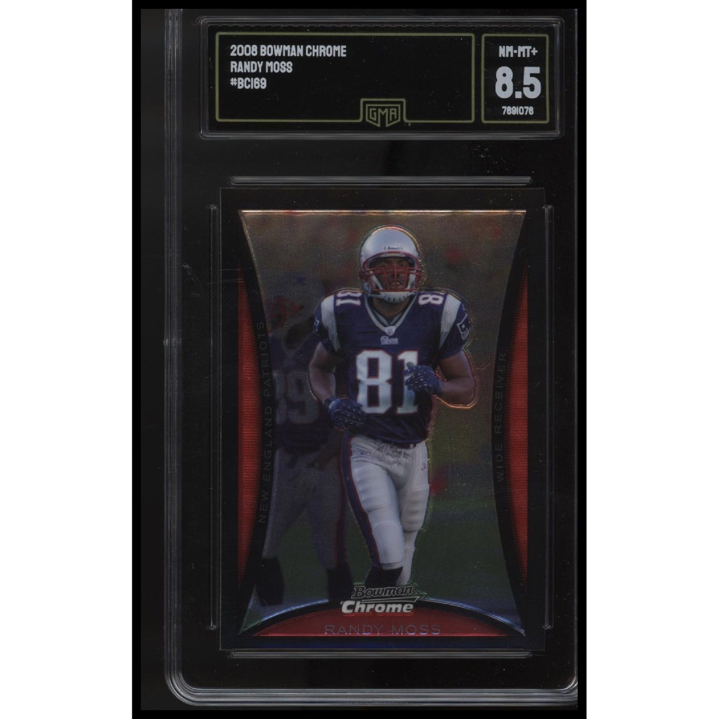 2008 Bowman Chrome #BC169 Randy Moss GMA 8.5