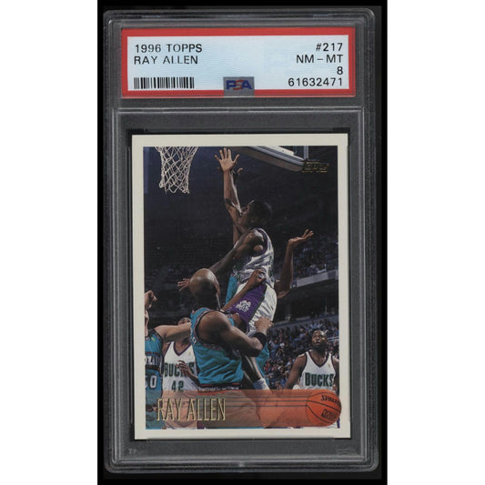 1996 Topps #217 Ray Allen PSA 8