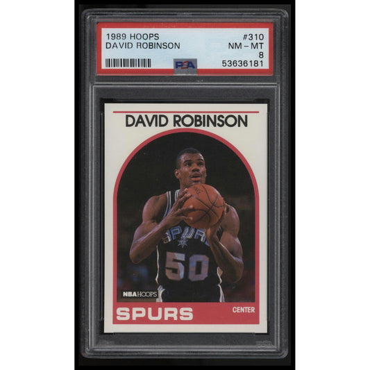 1989 Hoops #310 David Robinson PSA 8