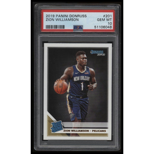 2019 Panini Donruss #201 Zion Williamson PSA 10