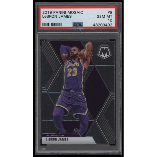 2019 Panini Mosaic #8 Lebron James PSA 10