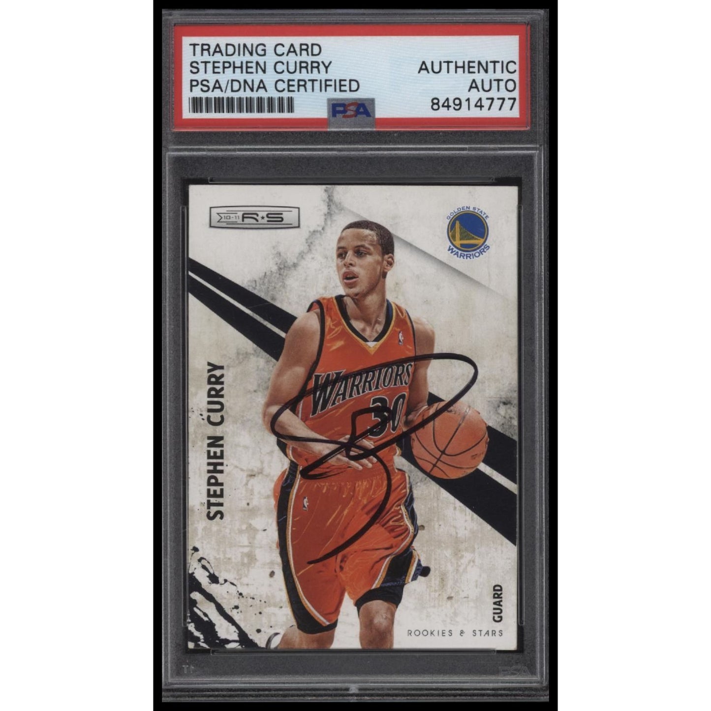 2010-11 Panini Rookies & Stars #86 Stephen Curry PSA Authentic Auto