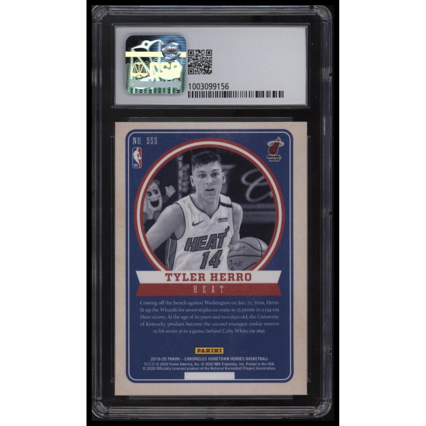 2019-20 Panini Chronicles #555 Tyler Herro CSG 9
