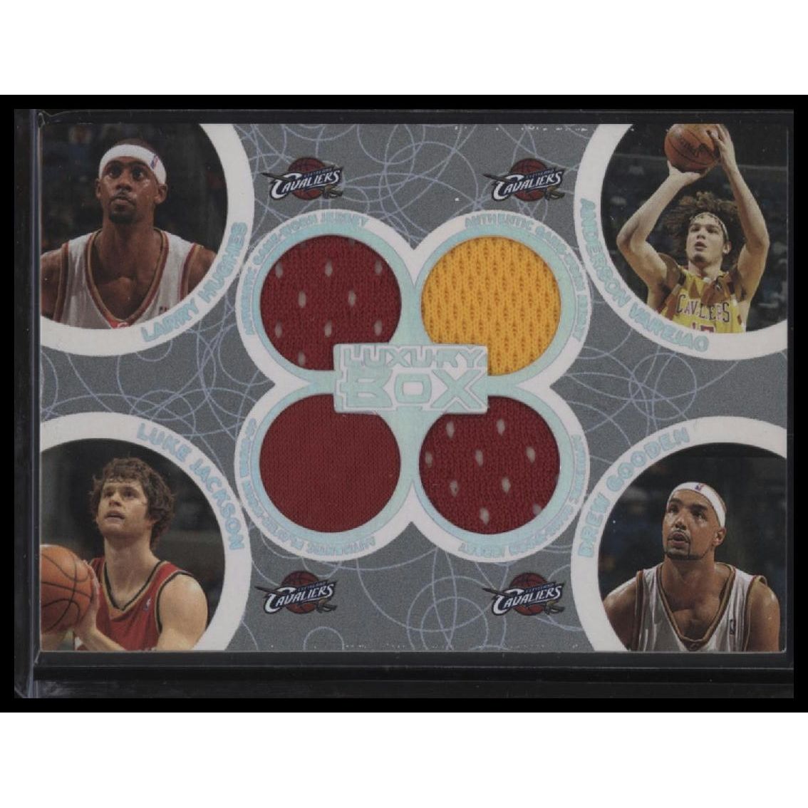 2005-06 Topps Luxury Box #BOR-4 Hughes/Varejao/Jackson/Gooden Quad Relics #/193