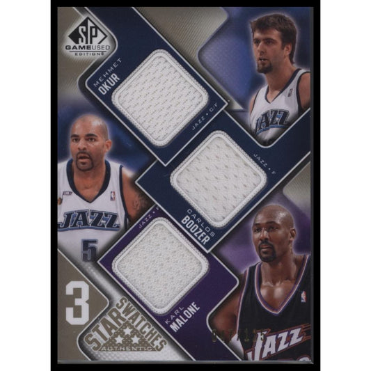 2009-10 SP Game Used #3S-MCK Malone / Boozer / Okur MEM, #/125