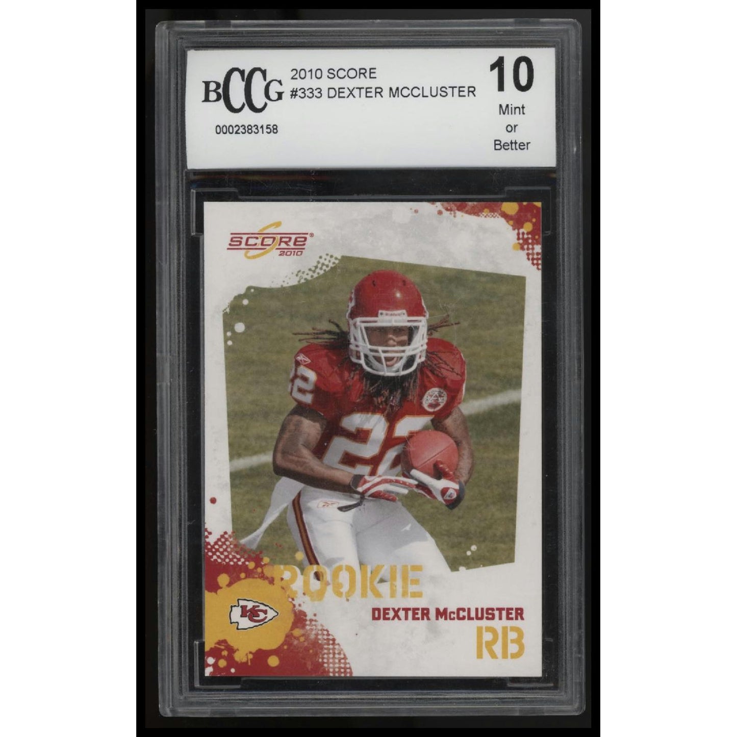 2010 Score #333 Dexter McCluster BCCG 10
