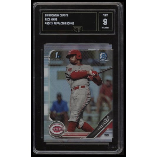 2019 Bowman Draft #BDC-131 Rece Hinds Chrome Refractor GMA 9