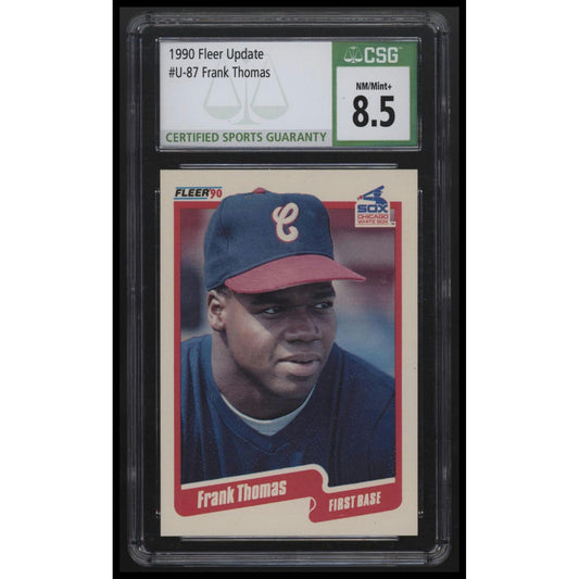 1990 Fleer Update #U-87 Frank Thomas CSG 8.5